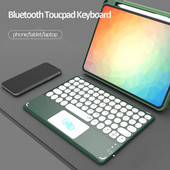 Nabíjateľná klávesnica s myšou zadarmo pre tablet, notebook, touchpad, klávesnica pre iPad Pro/Samsung, bezdrôtová klávesnica, španielčina, ruština