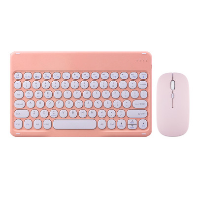 Nabíjateľná klávesnica s myšou zadarmo pre tablet, notebook, touchpad, klávesnica pre iPad Pro/Samsung, bezdrôtová klávesnica, španielčina, ruština