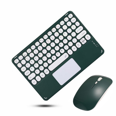 Nabíjateľná klávesnica s myšou zadarmo pre tablet, notebook, touchpad, klávesnica pre iPad Pro/Samsung, bezdrôtová klávesnica, španielčina, ruština