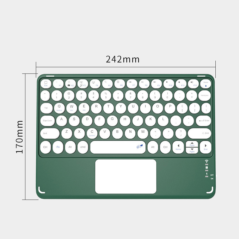 Nabíjateľná klávesnica s myšou zadarmo pre tablet, notebook, touchpad, klávesnica pre iPad Pro/Samsung, bezdrôtová klávesnica, španielčina, ruština