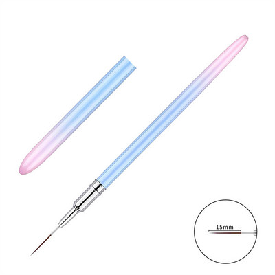 Rózsaszín körömbélés ecsetek gél körömdíszítő ecset körömlakk festő ecset Nail Art Design ecset toll készlet rajzoló toll zseléhez