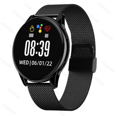 2022-es okosóra kerek női vízálló okosóra férfi női fitneszmérő vérnyomásmérő Android IOS intelligens órához