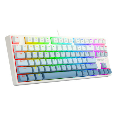 REDRAGON K645W RGB CASS USB mehanička igraća žičana tipkovnica plavi prekidač DIY Led pozadinsko osvjetljenje 87 tipki Gamer za računalo PC prijenosno računalo