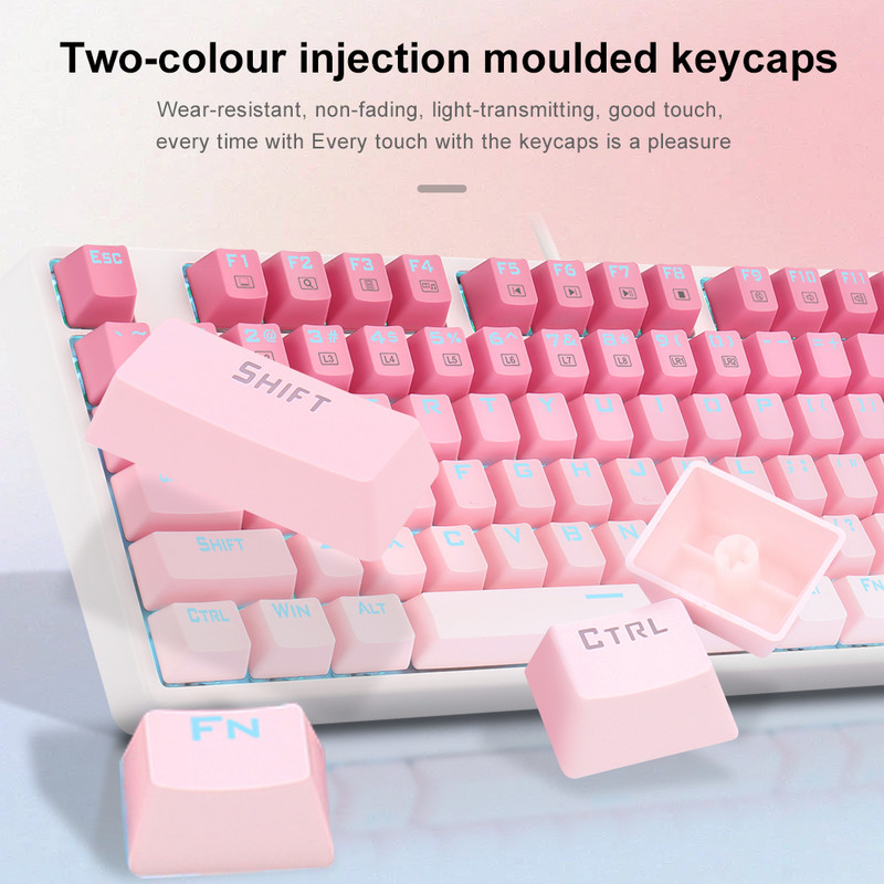 REDRAGON K645W RGB CASS USB mehanička igraća žičana tipkovnica plavi prekidač DIY Led pozadinsko osvjetljenje 87 tipki Gamer za računalo PC prijenosno računalo