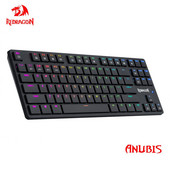 REDRAGON Anubis K539 RGB szupervékony mechanikus játékbillentyűzet USB támogatás Bluetooth vezeték nélküli 2.4G 3 mód 87 billentyű a számításhoz
