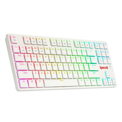 REDRAGON Anubis K539 RGB szupervékony mechanikus játékbillentyűzet USB támogatás Bluetooth vezeték nélküli 2.4G 3 mód 87 billentyű a számításhoz