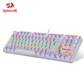 REDRAGON KUMARA K552 RGB USB mechanikus játékbillentyűzet kék piros kapcsoló barkács LED háttérvilágítású 87 billentyű számítógépes PC-játékoshoz