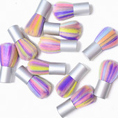 1 db puha körömtisztító gomba kefe, puha poreltávolító por mini smink ecset akril UV gél köröm manikűr körömdíszítő eszközök #RT