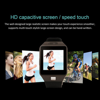Смарт часовник Сензорен Спортен фитнес водоустойчив Smartwatch Часовник За Ios Android Sim GSM карта Камера Мъже Жени Детски Смарт часовник