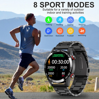 Най-новият AMOLED смарт часовник за мъже 2023 г. Нов Bluetooth разговор Спортна гривна за телесна температура Водоустойчив мъжки смарт часовник за IOS Android