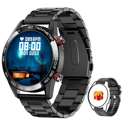 Τελευταίο AMOLED Smart Watch Men 2023 Νέο Bluetooth Call Αθλητικό βραχιόλι θερμοκρασίας σώματος Αδιάβροχο ανδρικό SmartWatch για IOS Android