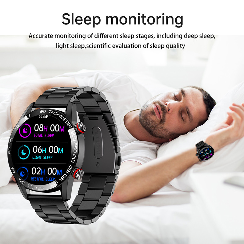 Τελευταίο AMOLED Smart Watch Men 2023 Νέο Bluetooth Call Αθλητικό βραχιόλι θερμοκρασίας σώματος Αδιάβροχο ανδρικό SmartWatch για IOS Android