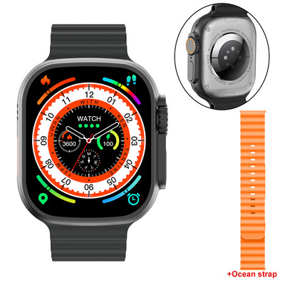 VWAR Ultra Max Smartwatch Series 8 Titanium Alloy 1:1 49mm Οθόνη Μέγεθος 2,2" Διαδρομή GPS Αθλητικό Έξυπνο Ρολόι IP68 Αδιάβροχο