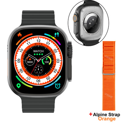 VWAR Ultra Max Smartwatch Series 8 Titanium Alloy 1:1 49mm Οθόνη Μέγεθος 2,2" Διαδρομή GPS Αθλητικό Έξυπνο Ρολόι IP68 Αδιάβροχο