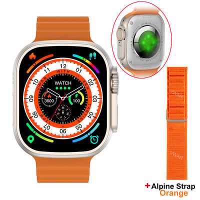 VWAR Ultra Max Smartwatch Series 8 Titanium Alloy 1:1 49mm Οθόνη Μέγεθος 2,2" Διαδρομή GPS Αθλητικό Έξυπνο Ρολόι IP68 Αδιάβροχο