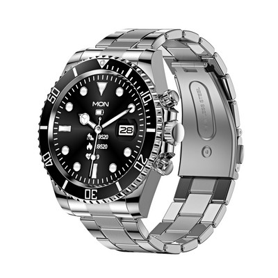 AW12 Ceas inteligent bărbați Bluetooth Apel mesaj Afișare Cadran personalizat Frecvența cardiacă Tensiune arterială Sport LED Noctilucent Smartwatch AW13