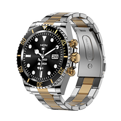 AW12 Ceas inteligent bărbați Bluetooth Apel mesaj Afișare Cadran personalizat Frecvența cardiacă Tensiune arterială Sport LED Noctilucent Smartwatch AW13