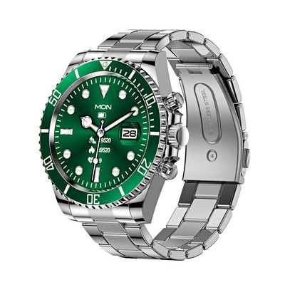 AW12 Ceas inteligent bărbați Bluetooth Apel mesaj Afișare Cadran personalizat Frecvența cardiacă Tensiune arterială Sport LED Noctilucent Smartwatch AW13