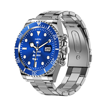 AW12 Ceas inteligent bărbați Bluetooth Apel mesaj Afișare Cadran personalizat Frecvența cardiacă Tensiune arterială Sport LED Noctilucent Smartwatch AW13
