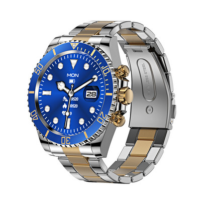 AW12 Ceas inteligent bărbați Bluetooth Apel mesaj Afișare Cadran personalizat Frecvența cardiacă Tensiune arterială Sport LED Noctilucent Smartwatch AW13