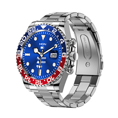 AW12 Ceas inteligent bărbați Bluetooth Apel mesaj Afișare Cadran personalizat Frecvența cardiacă Tensiune arterială Sport LED Noctilucent Smartwatch AW13