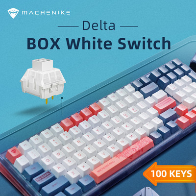 Tastatură mecanică fără fir Machenike K600, 100 de taste, 2/3 mod Bluetooth, tastatură RGB cu fir pentru jocuri cu fir, permută la cald, pentru PC, laptop
