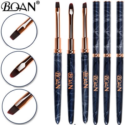 BQAN 3PCS gēla otu nagu mākslas laineru otas Gēla nagu birste gēla nagu laka krāsošanas otiņa nagu mākslas dizaina otu pildspalvu komplekta zīmējums