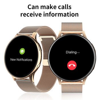 Смарт часовник LIGE Дамски записващ смарт часовник за Android iOS Bluetooth разговор Гласов асистент Цифрови часовници Нов метеорологичен часовник