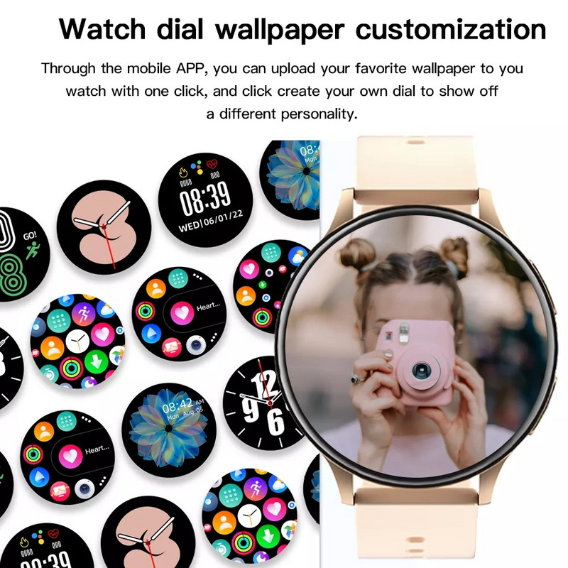 LIGE Smart Watch Women Recording Smartwatch for Android iOS Bluetooth Call Voice Assistant Ψηφιακά ρολόγια Νέο ρολόι καιρού