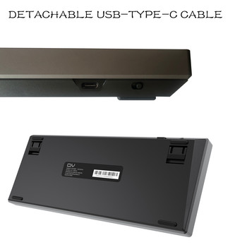 METOO TES84 Hotswap персонализирана механична клавиатура Комплект RGB превключвател с подсветка, светодиоди, гнездо за гореща смяна, мощен софтуер, кабелен тип-c