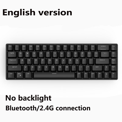 Mini prenosná mechanická klávesnica s RGB podsvietením 2,4 GHz bezdrôtová/Bluetooth herná klávesnica s káblom typu C/USB pre tablety a mobilné zariadenia