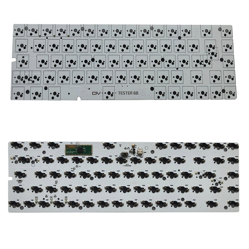 Kit DIY tastatură mecanică METOO Hot Swap TESTER TWO Mode Bluetooth 2,4 Ghz Mute Bumbac Compatibil Cherry MX 3/5 Pini Comutatoare