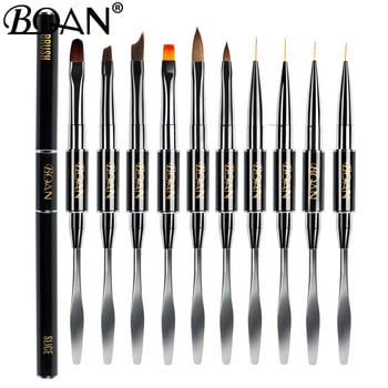 BQAN Nail Art Brushes For Manicure UV Gel Brush Pen Extensions Acrylic Nail Art Painting Σχέδιο σκάλισμα στυλό Πινέλο φωτοθεραπείας