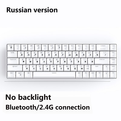 Metoo Bluetooth mechanikus billentyűzet táblagéphez iPad telefon Vezeték nélküli 2.4G 3 üzemmódú billentyűzet RGB háttérvilágítás USB vezetékes Teclado