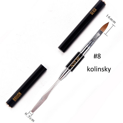 BQAN 1db kétoldalas körömdíszítő ecset spatula poli köröm zselés toll manikűr hegy meghosszabbító akril építő rúd eszköz