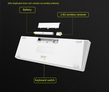 Таблет Metoo Безжична игрална механична клавиатура за iPad Teclado Bluetooth-съвместима клавиатура за iOS Android Windows