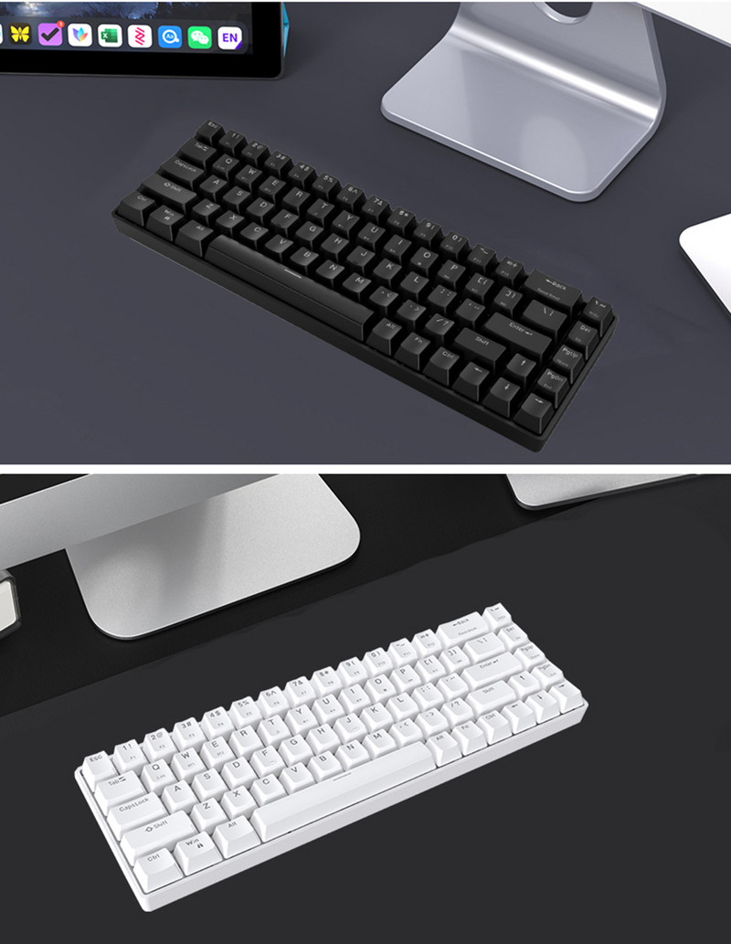 Bezdrôtová herná mechanická klávesnica Metoo pre tablety pre iPad, klávesnica Teclado s rozhraním Bluetooth pre iOS, Android, Windows