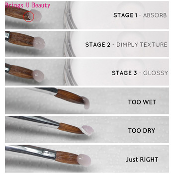 New Arrival Size #14/16/18/20 Kolinsky Professional Painting Nail Acrylic Brush Purple Handle Acrylic Pincel Liquid Powder Pencel