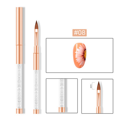 11 stiluri de căptușeală acrilice pix pentru desen Nail Art dungi linii perie fototerapie gel UV perii pentru pictură sculptură stilou instrument de manichiură