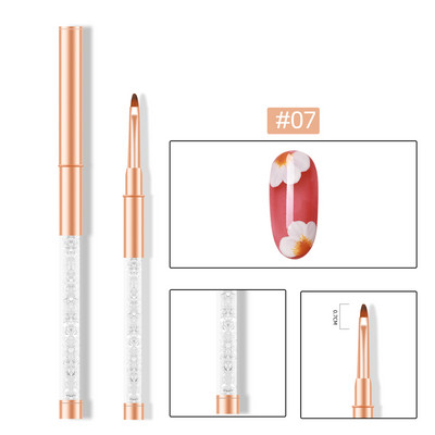 11 stiluri de căptușeală acrilice pix pentru desen Nail Art dungi linii perie fototerapie gel UV perii pentru pictură sculptură stilou instrument de manichiură