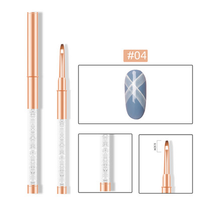 11 stiluri de căptușeală acrilice pix pentru desen Nail Art dungi linii perie fototerapie gel UV perii pentru pictură sculptură stilou instrument de manichiură