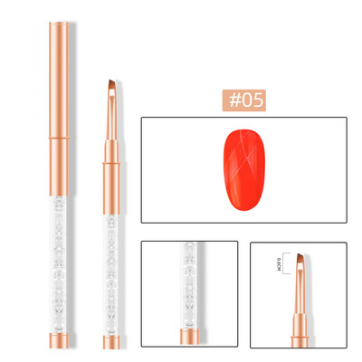 11 stiluri de căptușeală acrilice pix pentru desen Nail Art dungi linii perie fototerapie gel UV perii pentru pictură sculptură stilou instrument de manichiură