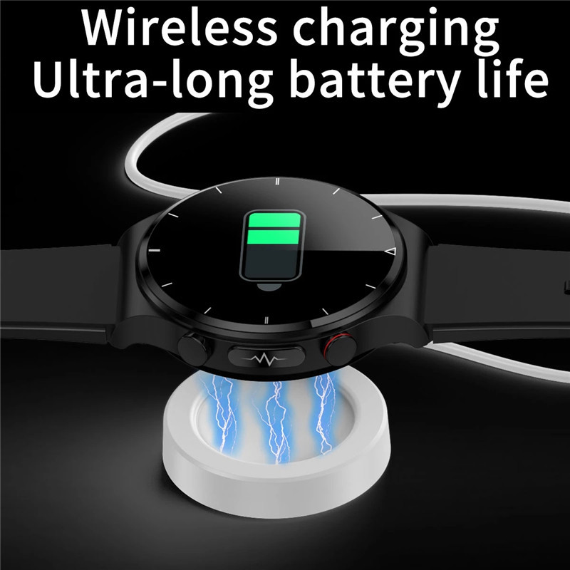 E88 Zdravlje Pametni sat Muški EKG+PPG Tjelesna temperatura Krvni tlak Otkucaji srca IP68 Vodootporni bežični punjač Pametni sat HD