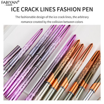 Nail Art Liner Painting Brush Акрилна течна пудра Carving UV Gel Extension Builder Pen Инструменти за маникюр Rose gold Purple