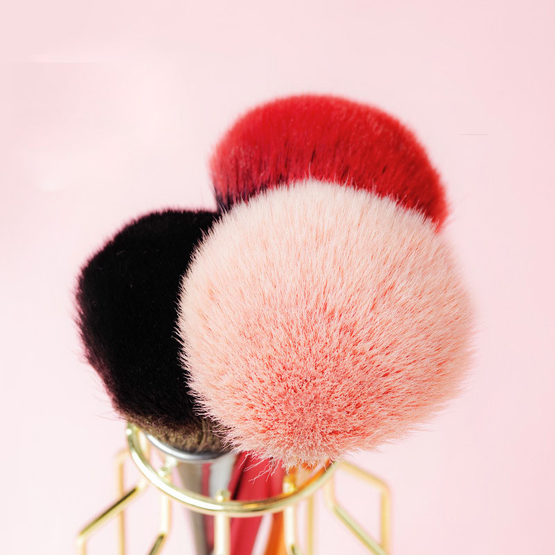 1 tk küünekunsti puudritolmupintsel Roosa roosipintsel küünte trimmimiseks puhastuspintsel Lahtine puuder põsepuna akrüülpintsel maniküüri tööriist