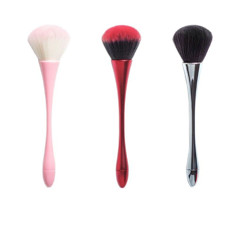 1 tk küünekunsti puudritolmupintsel Roosa roosipintsel küünte trimmimiseks puhastuspintsel Lahtine puuder põsepuna akrüülpintsel maniküüri tööriist