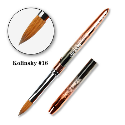 BQAN Kolinsky akril körömkefe Nail Art Mink ecset fa nyél gél építő manikűr ecset rajzeszközök 2-20 méret