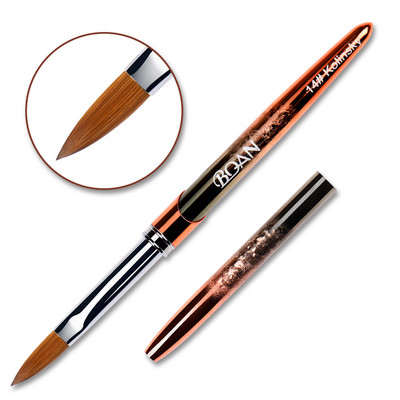 BQAN Kolinsky akril körömkefe Nail Art Mink ecset fa nyél gél építő manikűr ecset rajzeszközök 2-20 méret