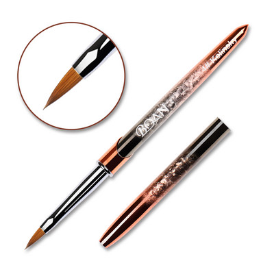 BQAN Kolinsky akril körömkefe Nail Art Mink ecset fa nyél gél építő manikűr ecset rajzeszközök 2-20 méret