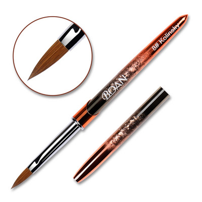 BQAN Kolinsky akril körömkefe Nail Art Mink ecset fa nyél gél építő manikűr ecset rajzeszközök 2-20 méret